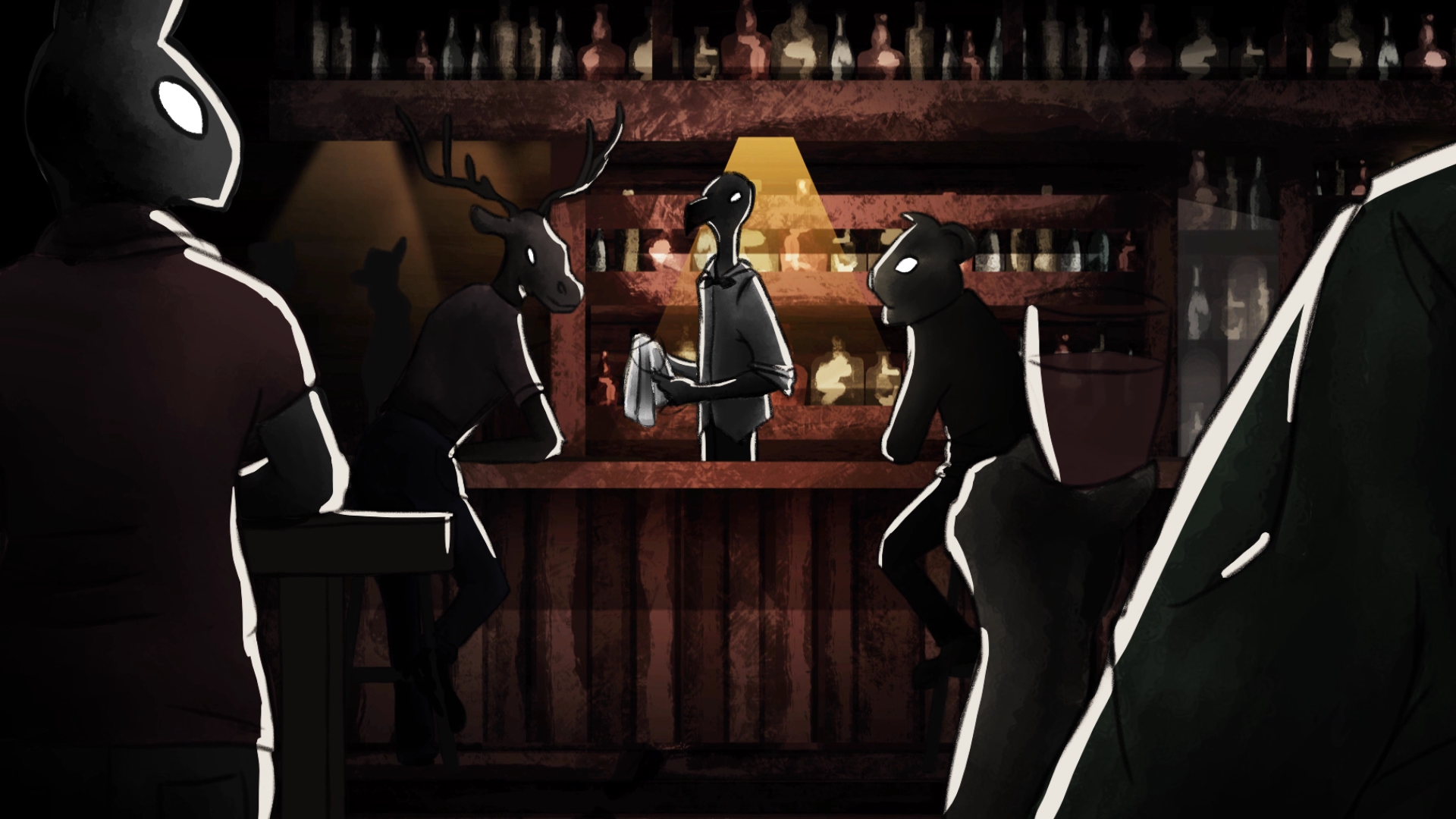 Bar scene (still from animation) by Wyvarie on DeviantArt Bar scene (still from animation) by Wyvarie on DeviantArt