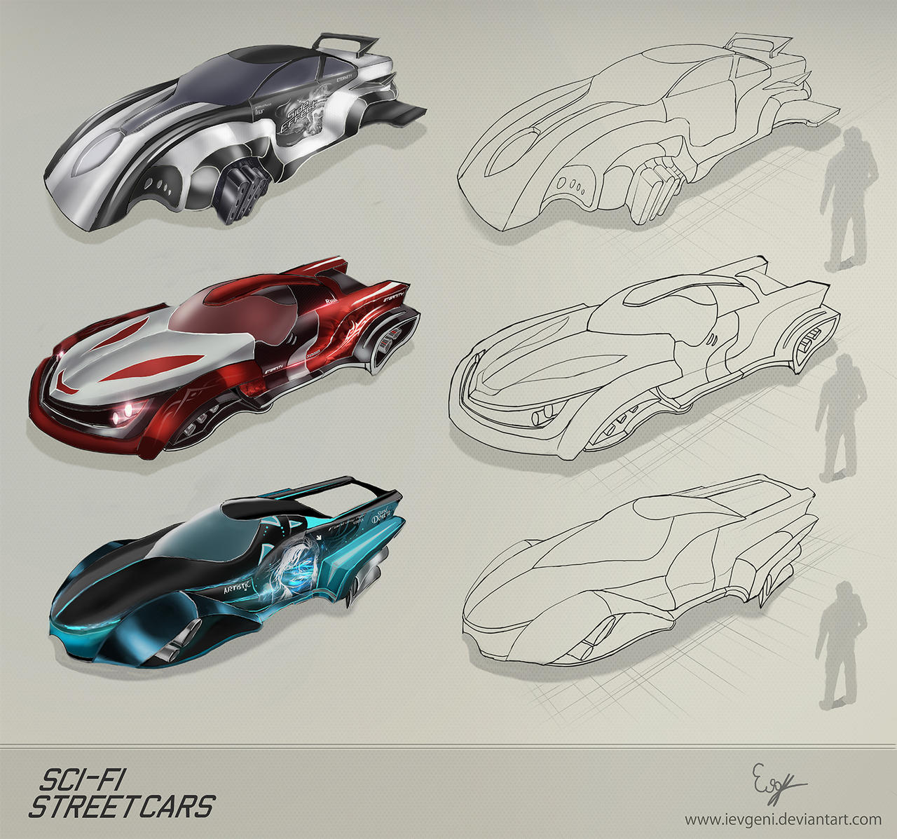 Sci-fi street cars