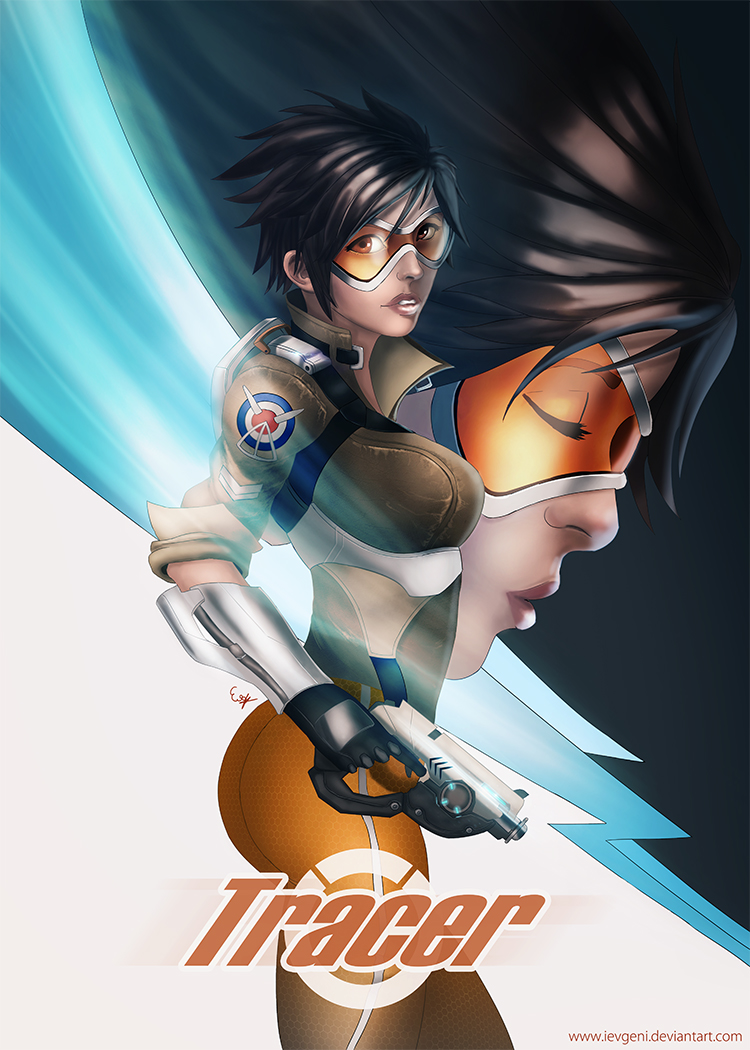 Tracer (Overwatch wallpaper) by gspy on DeviantArt