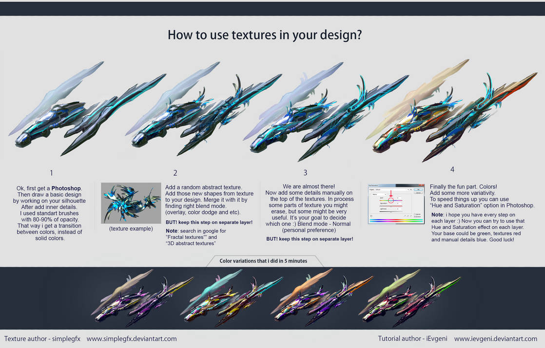 How to use textures in your design tutorial by iEvgeni on DeviantArt