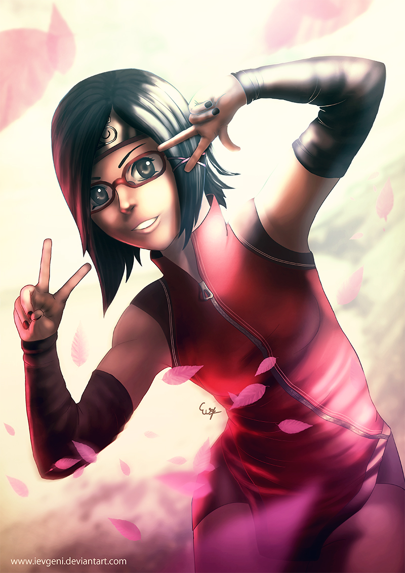 Sarada Uchiha Fanart by iEvgeni on DeviantArt