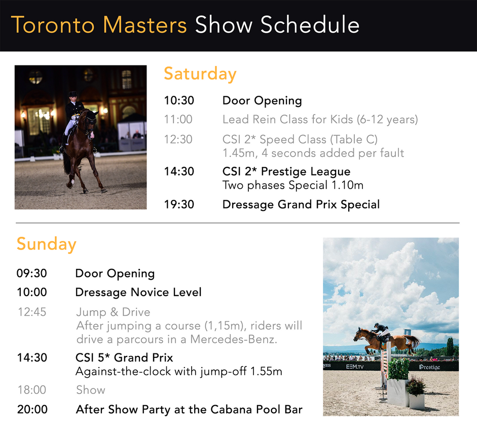 Show Schedule by Aliyska Show Schedule by Aliyska