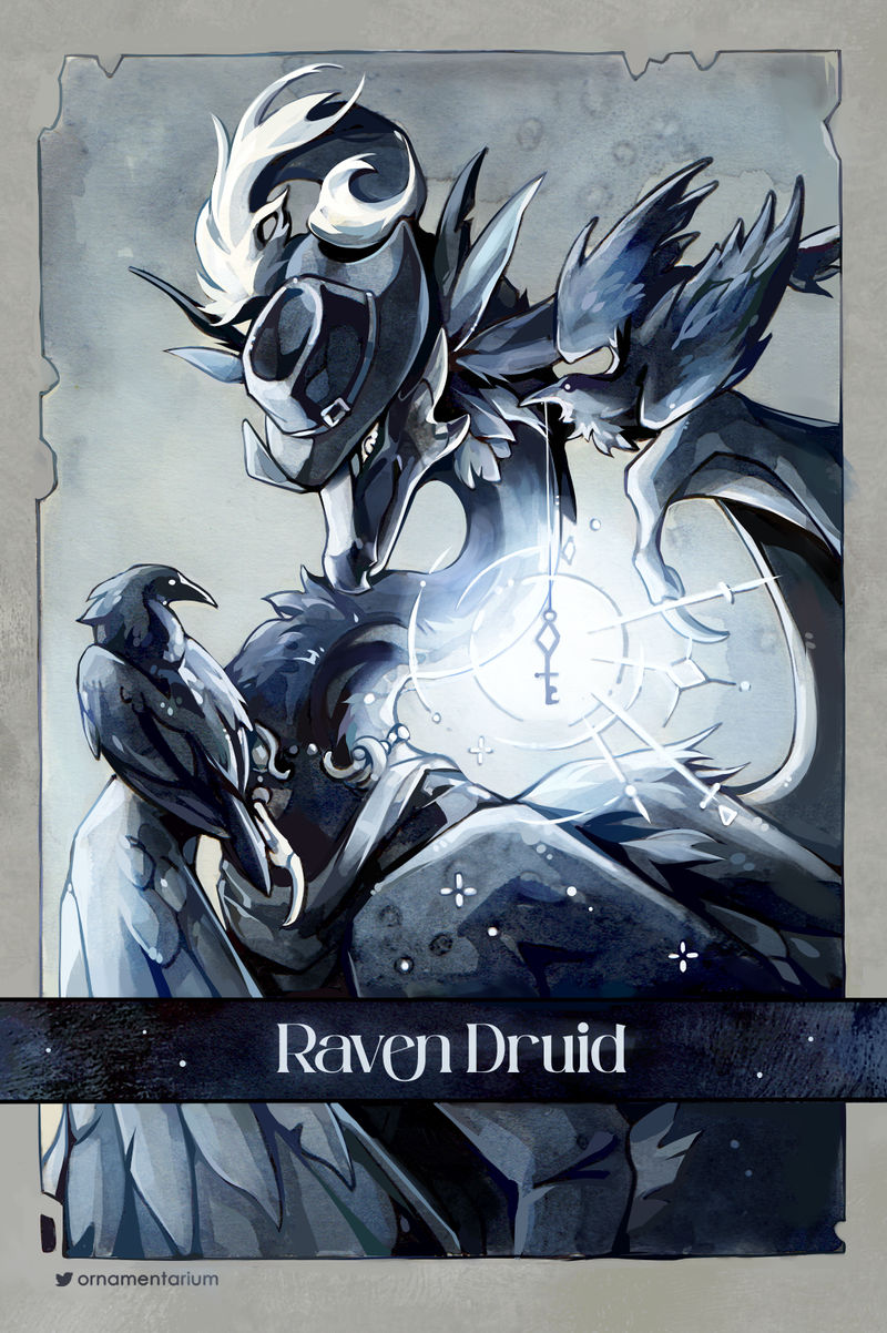 Raven Druid by Avokad on DeviantArt