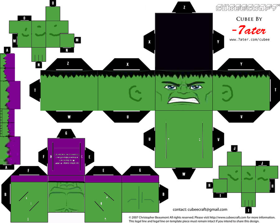 The Incredible Hulk Cubeecraft
