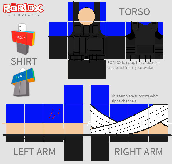 Roblox Military Shirt Template by Kaicreeper123 on DeviantArt