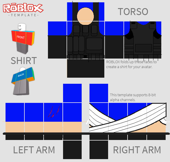 Roblox blue army shirt by bluenationgamer on DeviantArt