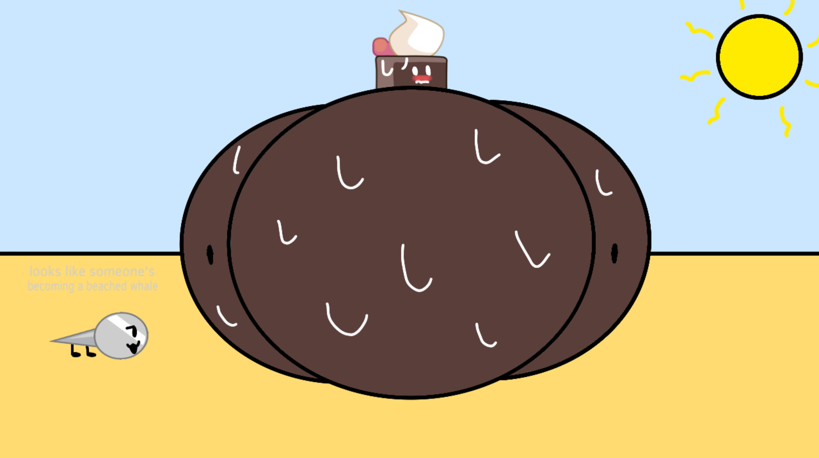 Cake swelling from heat by skelllerzHD on DeviantArt