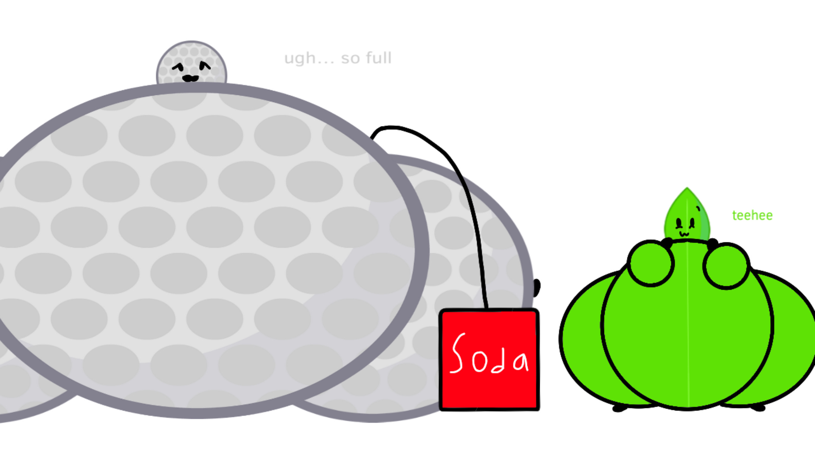 Golf Ball soda inflation Ft. Fat Leafy by skelllerzHD on DeviantArt
