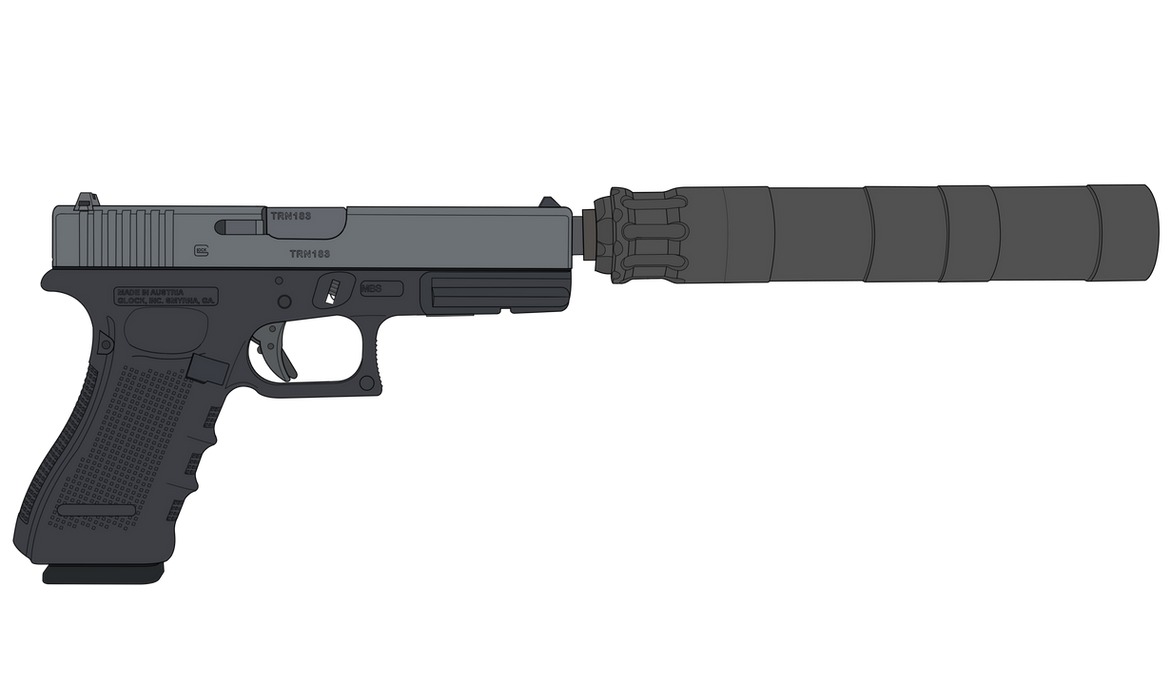Glock 17 Gen 4 (Silenced) by Tharn666 on DeviantArt Glock 17 Gen 4 (Silenced) by Tharn666 on DeviantArt