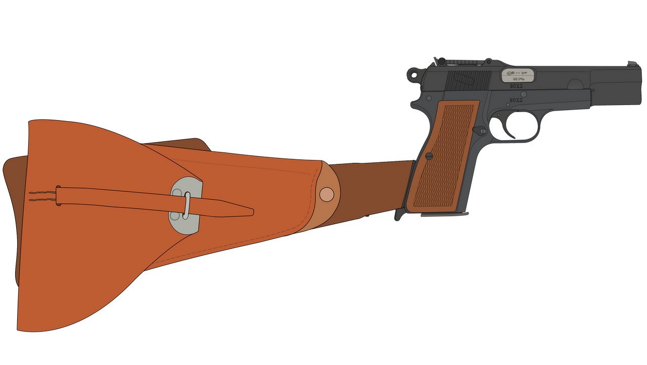 FN GP with stock and holster by Tharn666 on DeviantArt