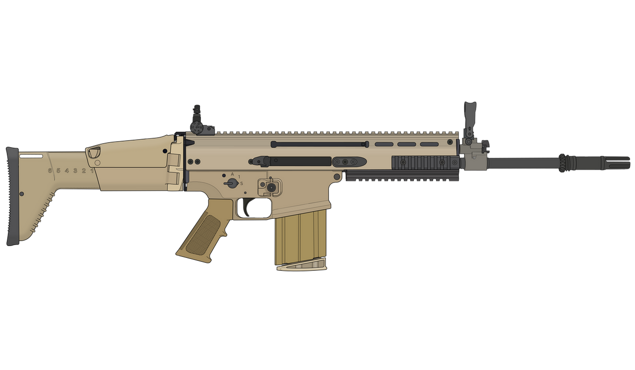 Scar B FN SCAR-H by Tharn666 on DeviantArt