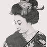 Geisha in charcoals 1