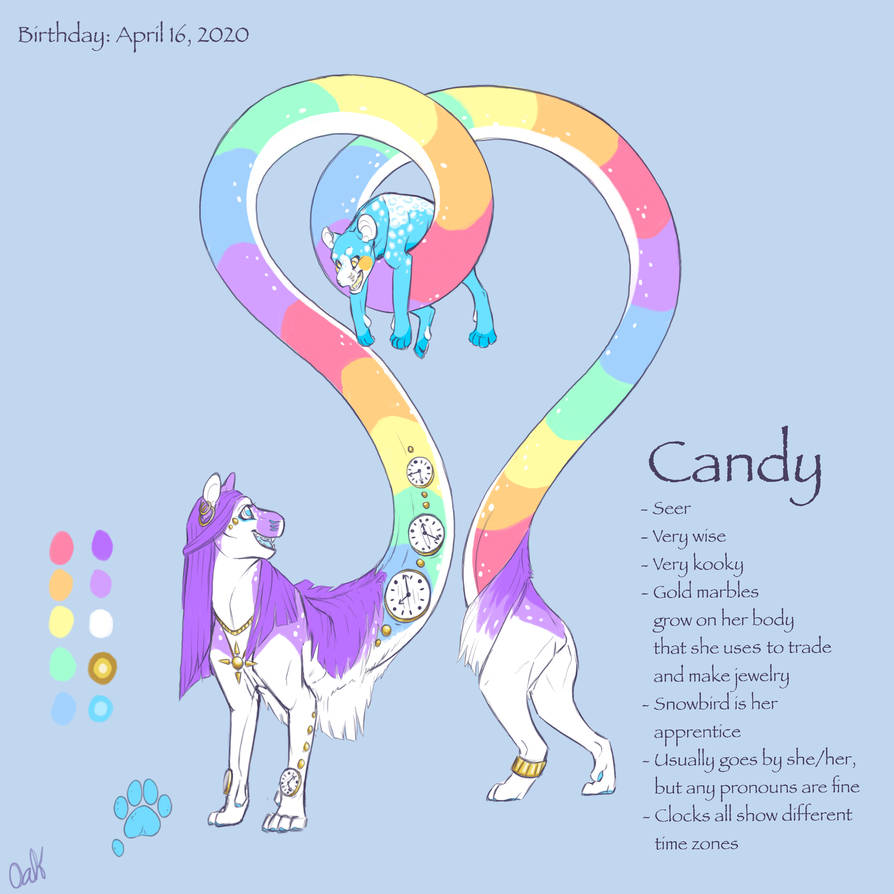 Candy reference sheet by ExplorerOak on DeviantArt