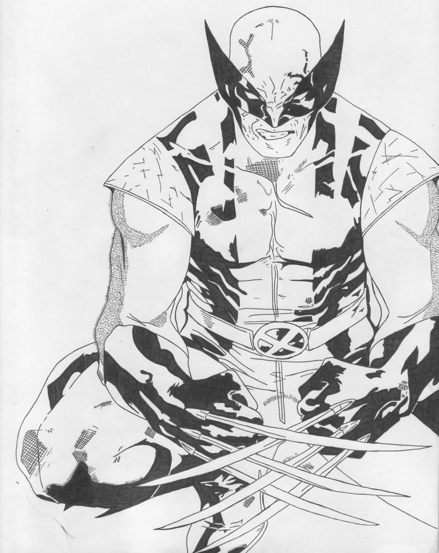 Wolverine Inking Wolverine Offset Inking by JRmacatiag on DeviantArt