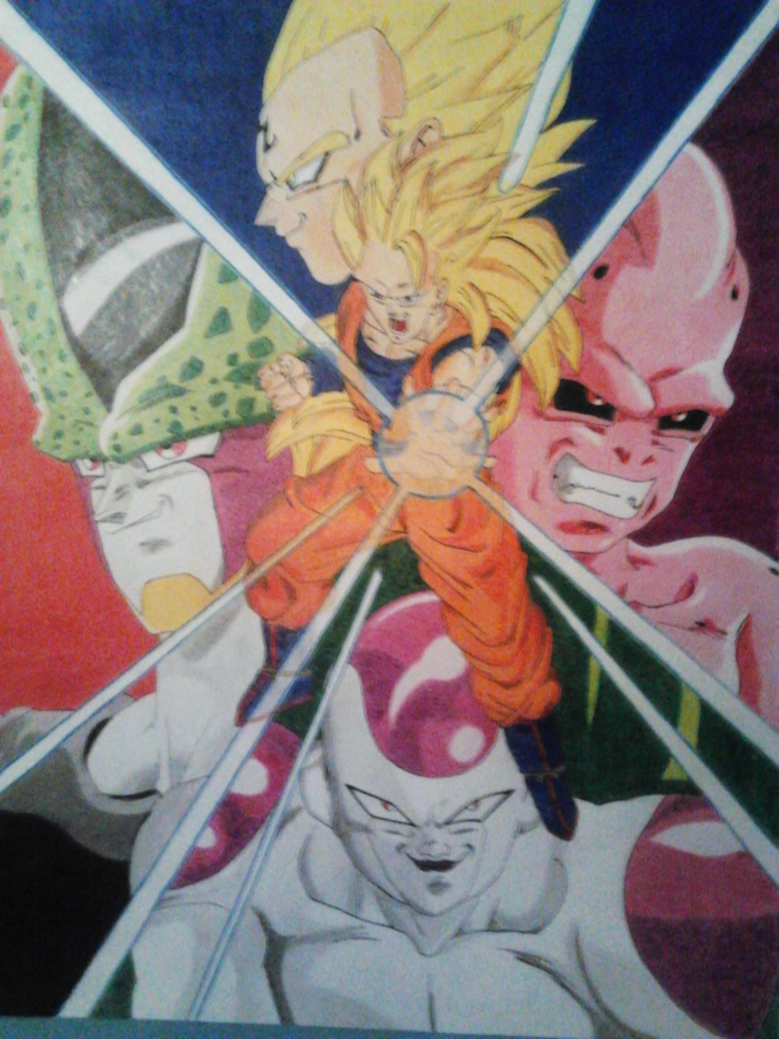 Dragon Ball Z Saga Majin Buu Vegetto vs Super Buu by Artegavino on