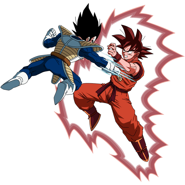 Goku vs Vegeta - Saiyan Saga render by Maxiuchiha22 on DeviantArt