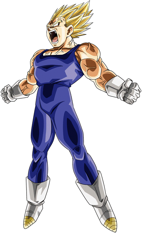 Majin Vegeta SSJ2 - RENDER - DOKKAN BATTLE by FradayEsmarkers on DeviantArt