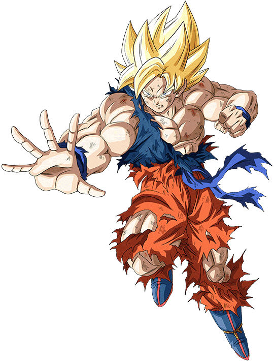 Goku SSJ (Namek) render [Bucchigiri Match] by Maxiuchiha22 on