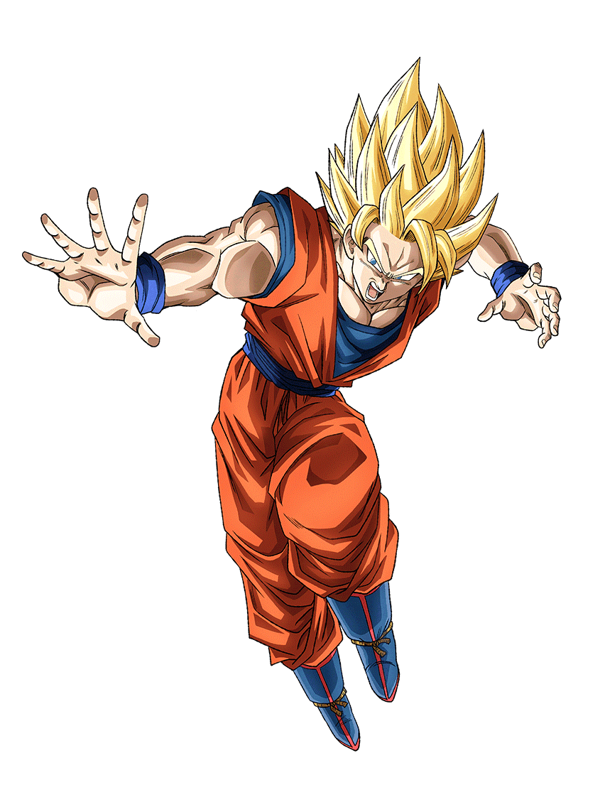 Goku Ssj2 Dokkan Battle Render By Fradayesmarkers On - Dbz Dokkan Battle  Renders - Free Transparent PNG Clipart Images Download