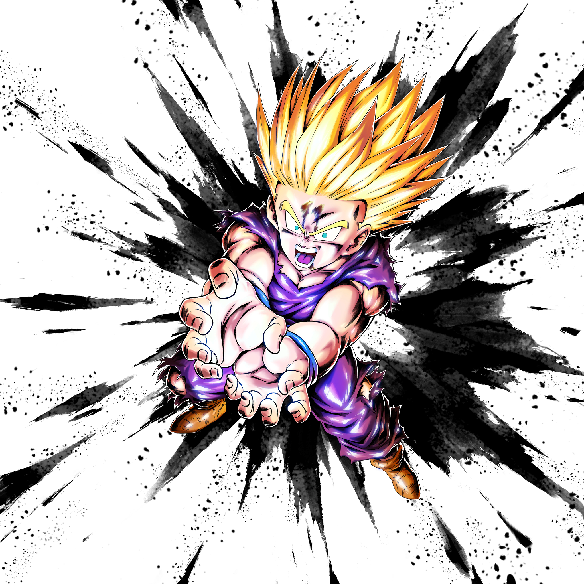 Teen Gohan SSJ2 render [Bucchigiri Match] by Maxiuchiha22 on