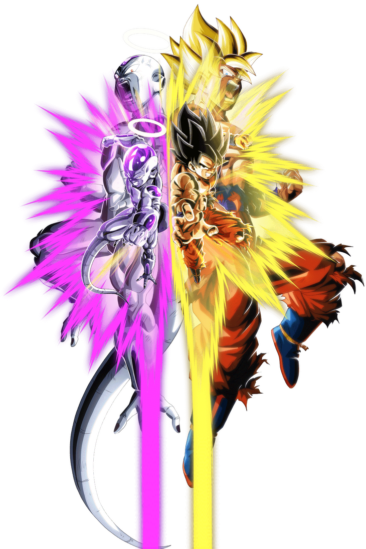 Dragon Ball Super Frieza And Goku Vs Jiren Goku and Frieza vs Jiren render 8 Dokkan Battle by Maxiuchiha22 on