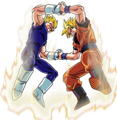 Goku vs Vegeta by monx-art on DeviantArt