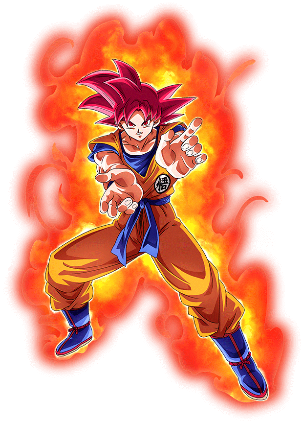 Goku Super Saiyan God RED Redesign by cicerondibuja on DeviantArt