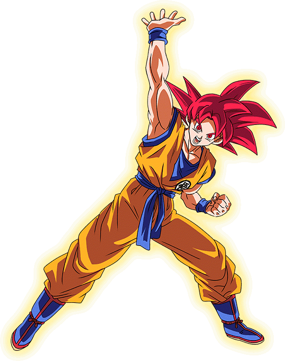 Goku Super Saiyan God render 8 [Dokkan Battle] by Maxiuchiha22 on DeviantArt