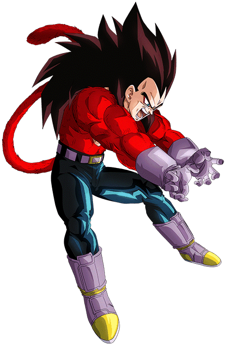 Vegeta SSJ4 render 3 [Dokkan Battle]