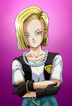 Android 18 (Cell Saga) card [Bucchigiri Match]