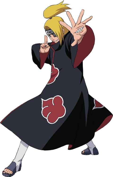 Deidara render [Ultimate Ninja Heroes 3]