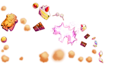 Majin Buu chocolates render [DB Legends]