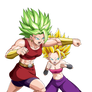 Kale SSJ2 - Caulifla SSJ2 render 2 [Dokkan Battle]