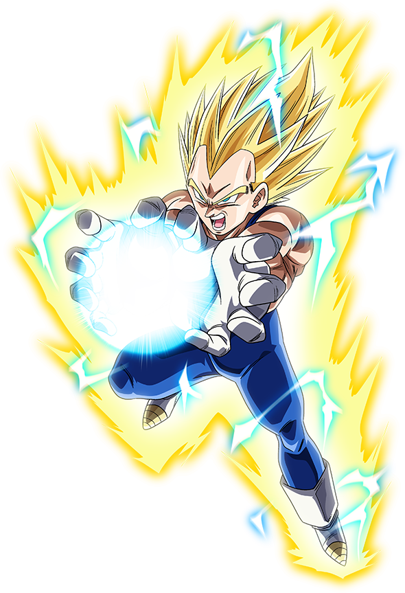 Majin Vegeta SSJ2 - RENDER - DOKKAN BATTLE by FradayEsmarkers on DeviantArt