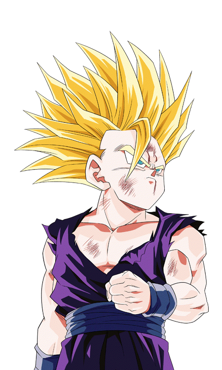 Teen Gohan SSJ2 render [Bucchigiri Match] by Maxiuchiha22 on