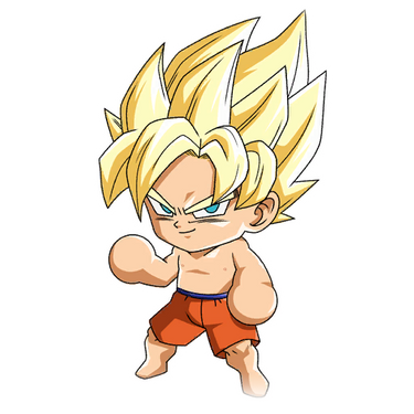 Goku SSJ Chibi (Dragon Ball Z) para colorir by PoccnnIndustriesPT on  DeviantArt