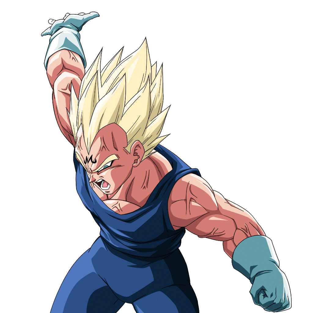 Majin Vegeta SSJ2 - RENDER - DOKKAN BATTLE by FradayEsmarkers on DeviantArt