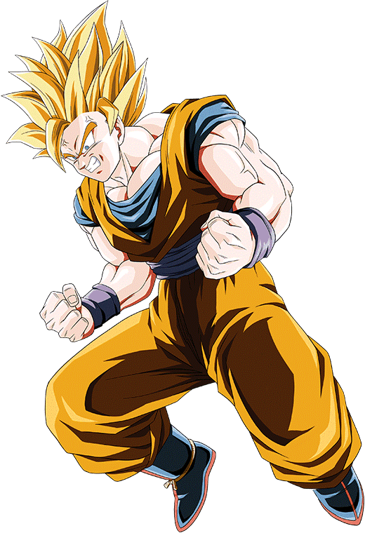 Goku Ssj2 Dokkan Battle Render By Fradayesmarkers On - Dbz Dokkan Battle  Renders - Free Transparent PNG Clipart Images Download