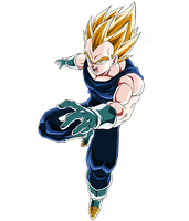 Vegeta SSJ2 render 2 [Dokkan Battle]