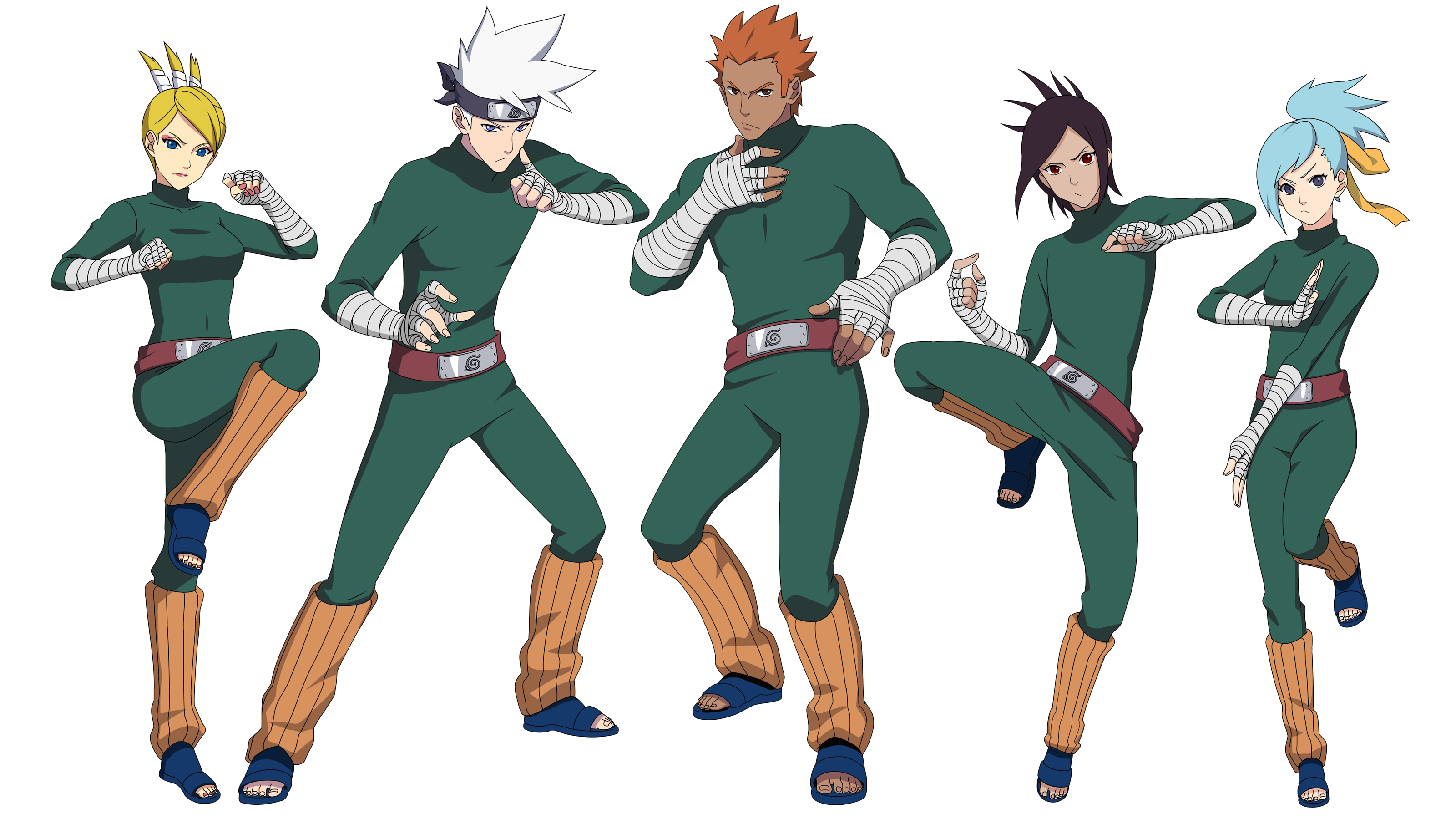 Naruto OL/Online (Rock Lee clothes) render by Maxiuchiha22 on DeviantArt