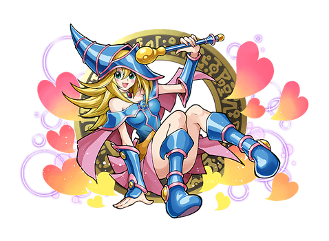 Dark Magician Girl render [Puzzle and Dragons]