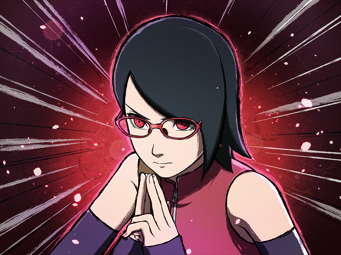 Sarada Uchiha v1 fanart improved version by ZShangu on DeviantArt