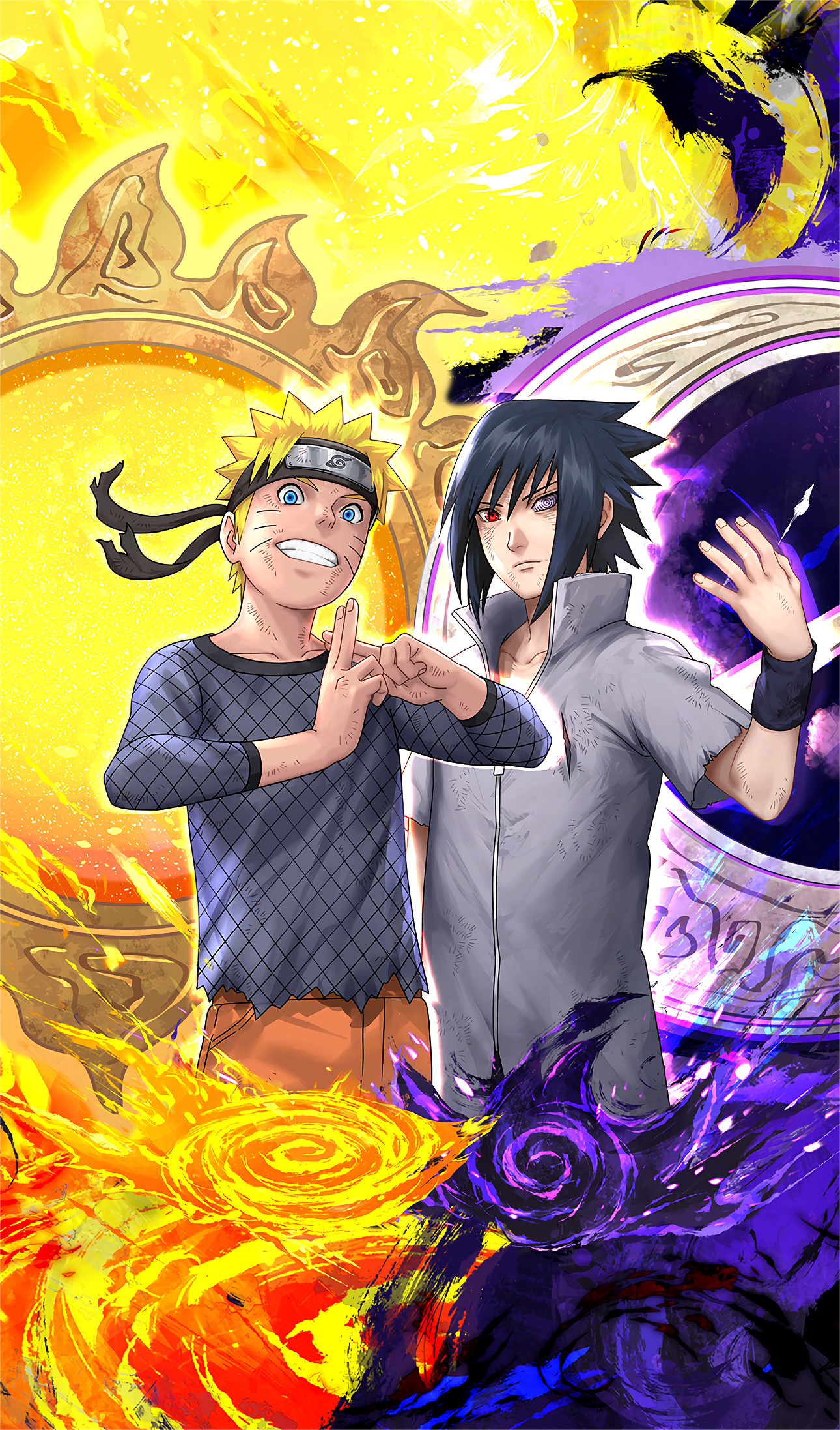 Naruto Shippuden: Naruto vs Sasuke Wallpaper 3 by Maxiuchiha22 on