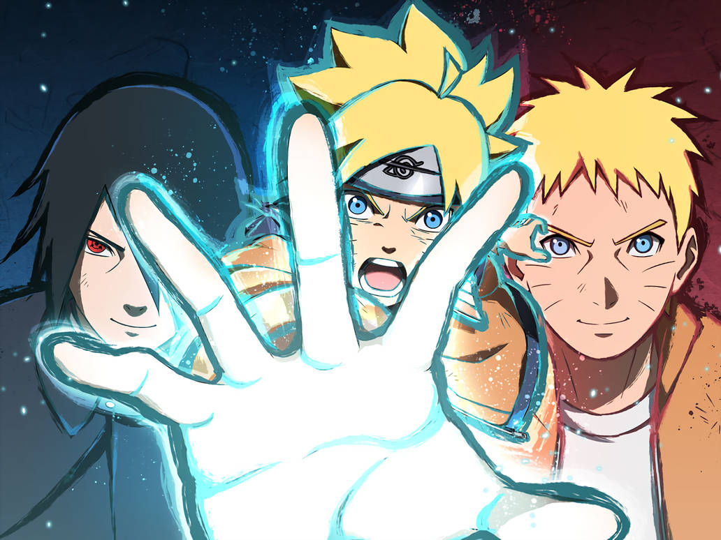 Naruto e Sasuke em Boruto