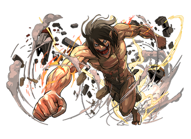 Eren Jaeger (Titan) render [Puzzle and Dragons]