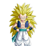 Gotenks SSJ3 render [DB Legends]