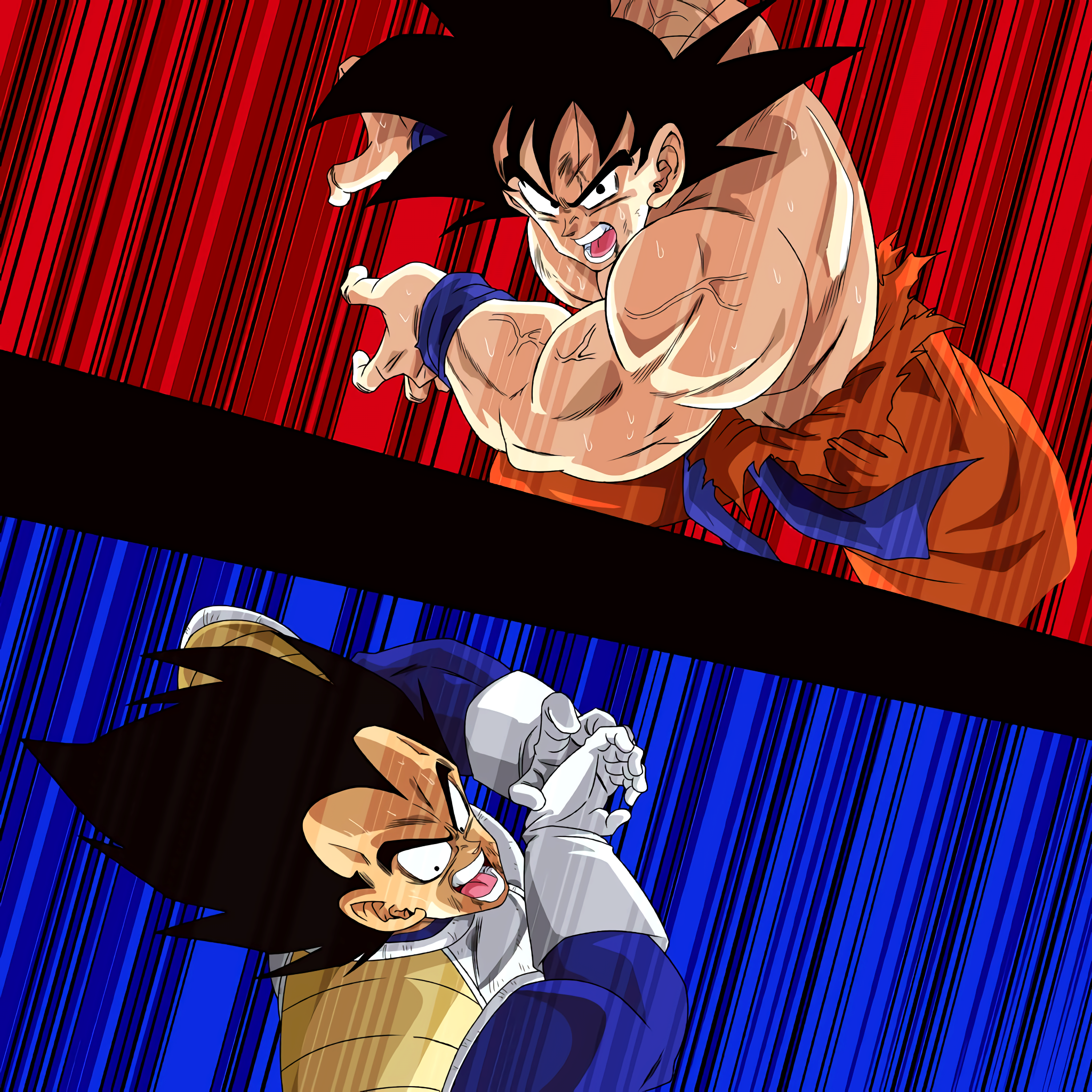 goku vs vegeta wallpaper hd