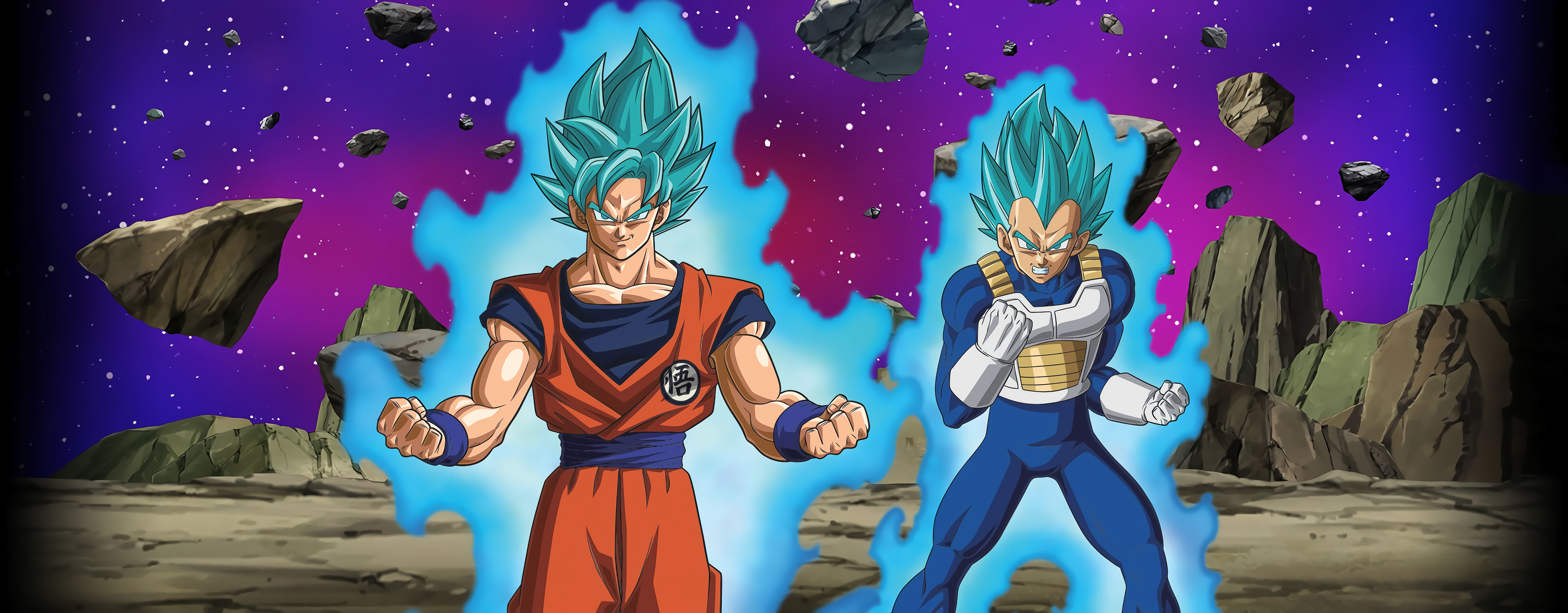 Goku SSJ3 and Vegeta SSJ2 LR (4K Wallpaper) by Omarcupidi2007 on DeviantArt