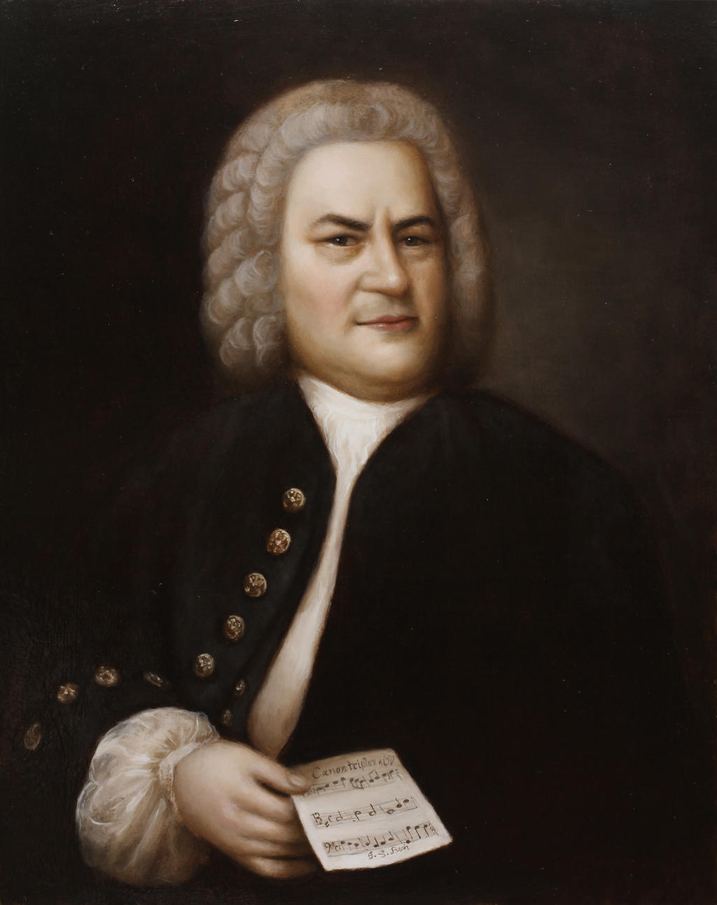 Johann Sebastian Bach holding his Riddle Canon by Lasarasu on DeviantArt
