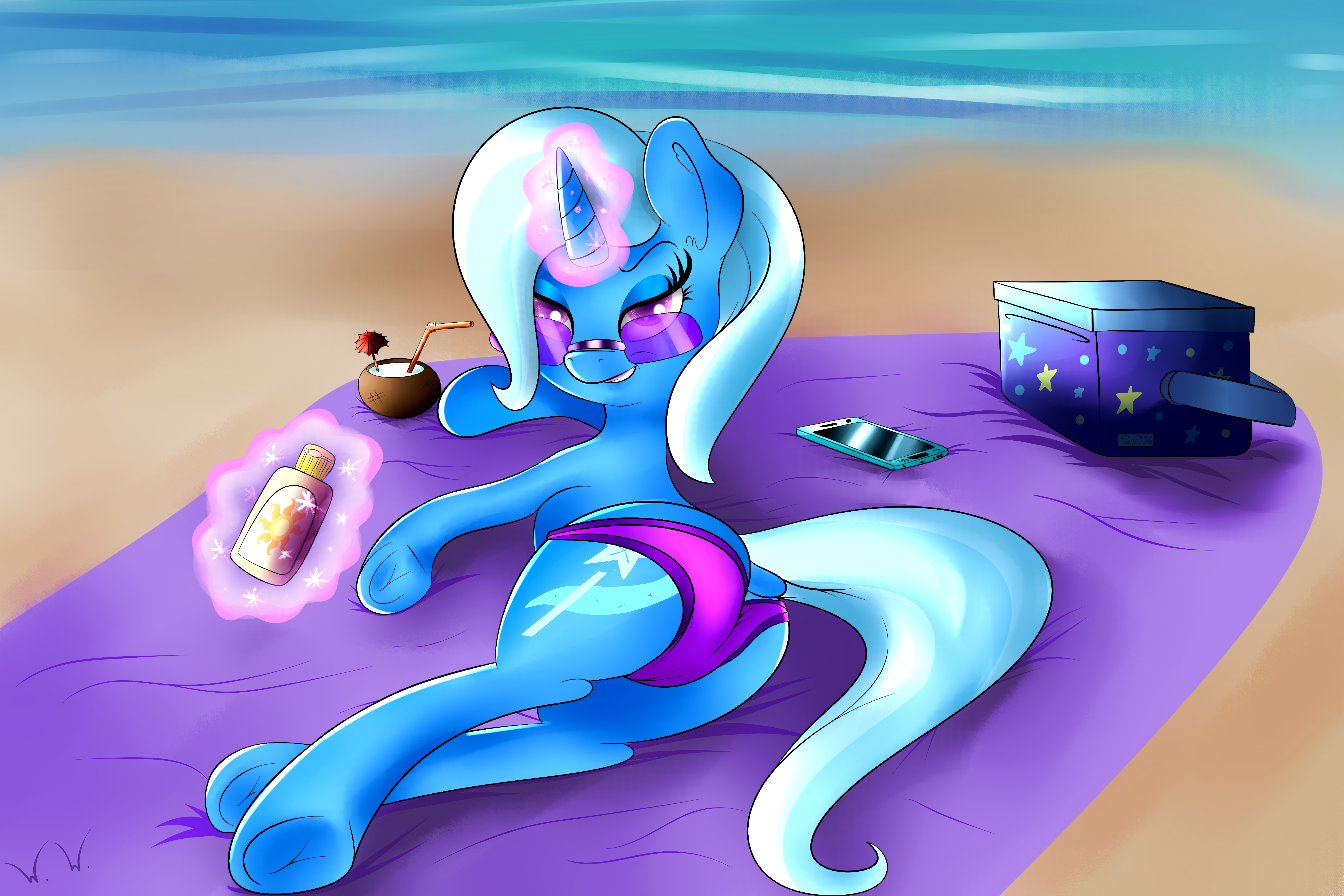 Trixie's Beach Day